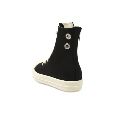 Rick Owens Drkshdw Men's Gimp Eyelet Sneaks Sneakers In Black/milk
