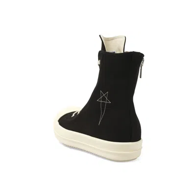 Rick Owens Drkshdw Lace-up Zip-fastening Sneakers In Black