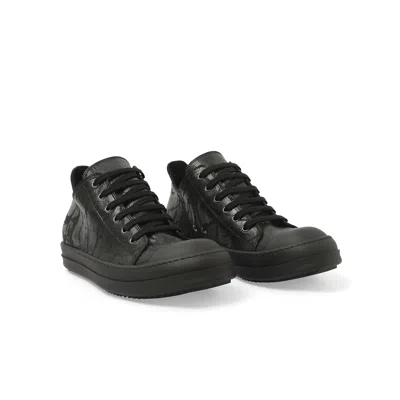 Rick Owens Drkshdw Black Hollywood Low Sneaks Sneakers In Black