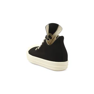 Rick Owens Drkshdw Men's Hollywood Low Sneaks Sneakers In Black/milk