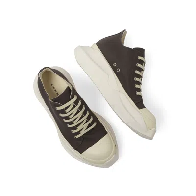 Rick Owens Drkshdw Men's Abstract Low Sneakers In Dark Dust/milk