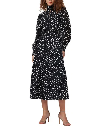Diane Von Furstenberg Sai Tiered Polka-dot Crepe De Chine And Chiffon Midi Dress In Multi