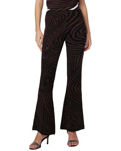 Diane Von Furstenberg Wynn Knit Jacquard Pants In Black