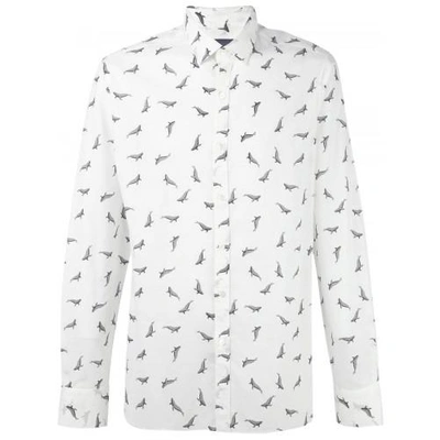 Shop Lanvin Whale Print Shirt