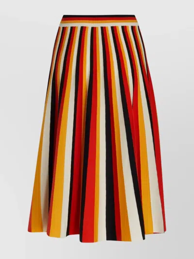 Chloé Striped A-line Mid-length Skirt