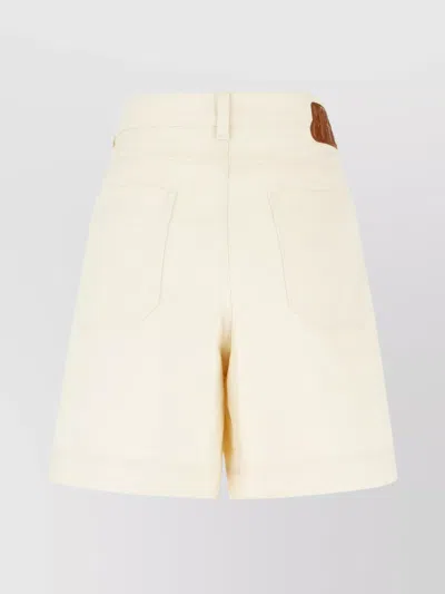 Moncler Cotton Bermuda Shorts Belt Loops