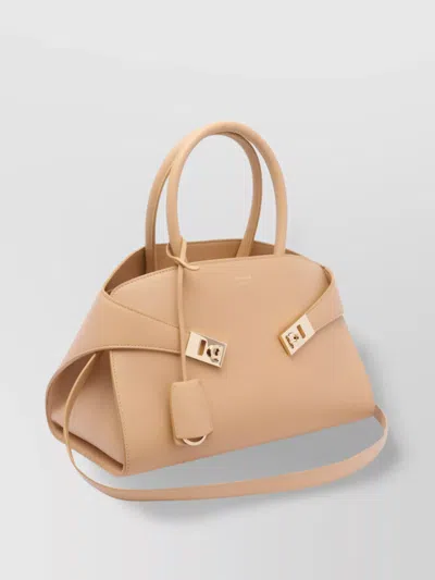 Ferragamo Structured Top Handle Cross-body Bag