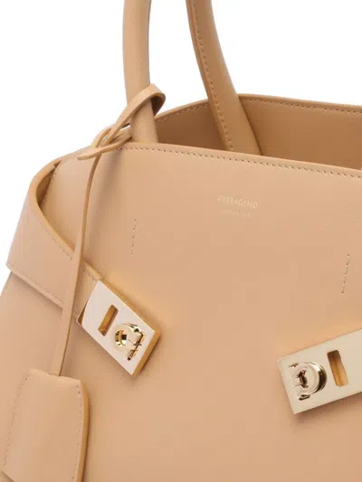 Ferragamo Structured Top Handle Cross-body Bag