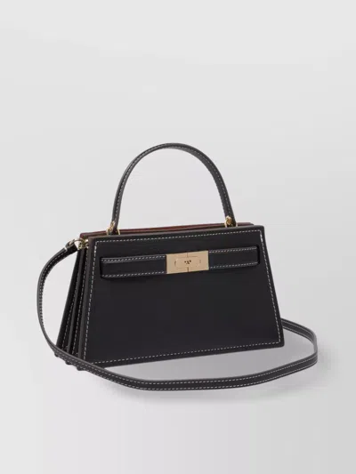 Tory Burch Structured Tote Bag With Top Handle And Crossbody Strap