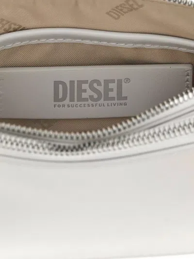Diesel White 1dr Twin Shoulder Bag
