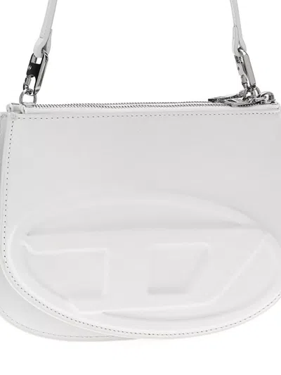 Diesel White 1dr Twin Shoulder Bag