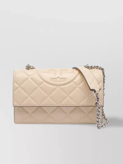 Tory Burch Small Fleming Convertible Shoulder Bag In Neutral