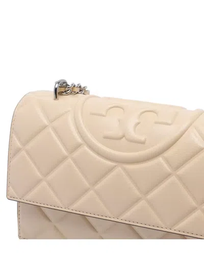 Tory Burch Small Fleming Convertible Shoulder Bag In Neutral