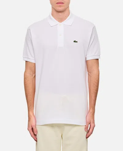 Lacoste Slim Fit Core Polo In White