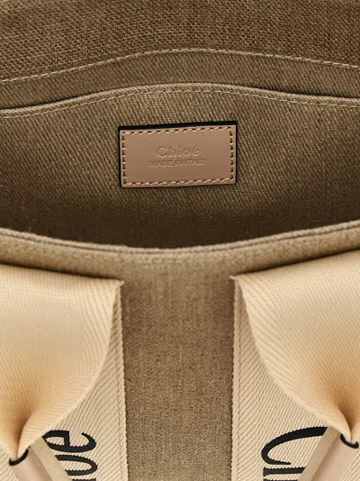 Chloé Woody Hand Bags Pink In Multi