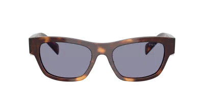Prada Womens Brown B09s Square-shape Acetate Sunglasses In Grey