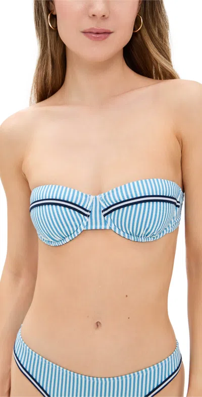 Solid & Striped The Juliette Top French Blue X Brule Stripe In French Blue X Brule Stripe
