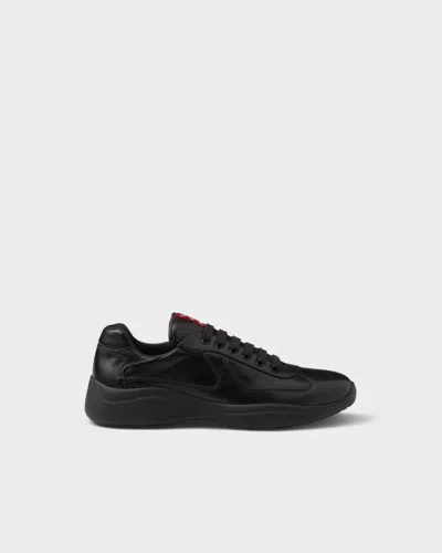 Prada America's Cup Low-top Sneakers In Schwarz