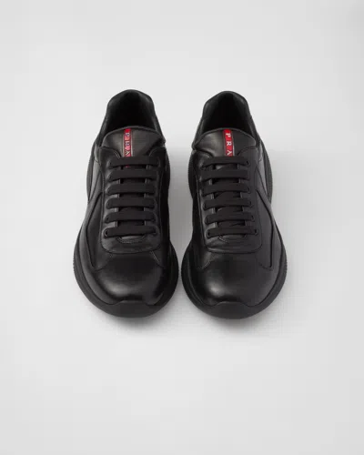 Prada America's Cup Low-top Sneakers In Schwarz