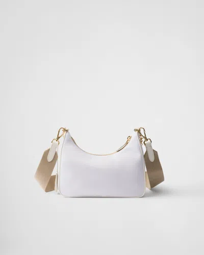 Prada Re-edition 2005 Tasche Aus Re-nylon In Weiss