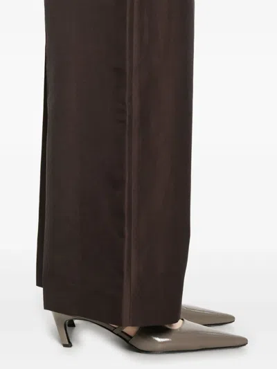 Joseph Womens Alane Wide-leg Wool And Silk Trousers Aurora In Aurora Purple