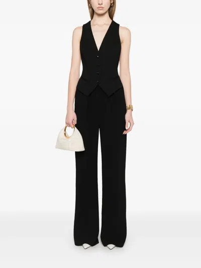 Elisabetta Franchi Button-fastening Waistcoat In Schwarz