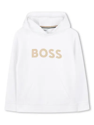 Hugo Boss Boss Kids Sweatshirt In White