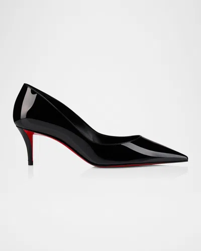Christian Louboutin Glossy Pointed Toe High Heel Pumps In Multi