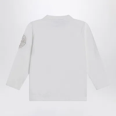 Stone Island White Blouse In Cotton Muslin In White