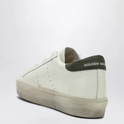 Golden Goose Sneaker Hi Star White/pink/dark Green In White