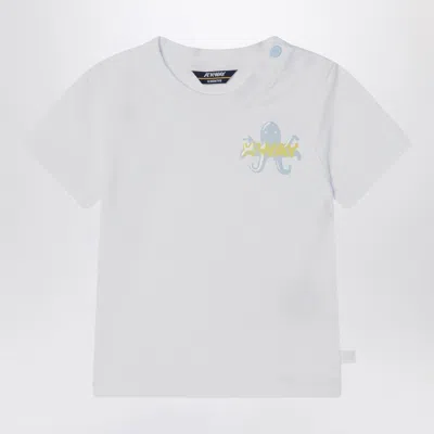K-way White Pete Octopus T-shirt In White