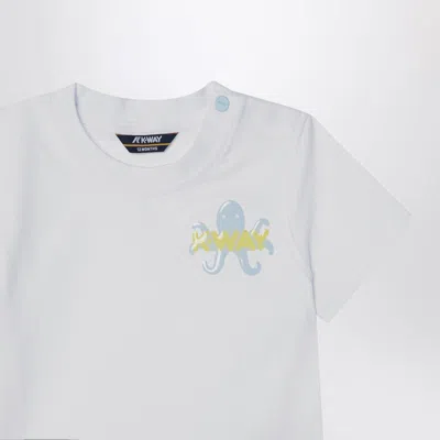 K-way White Pete Octopus T-shirt In White