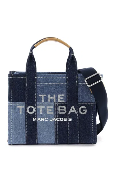 Marc Jacobs The Denim Small Tote Bag In Blue Denim