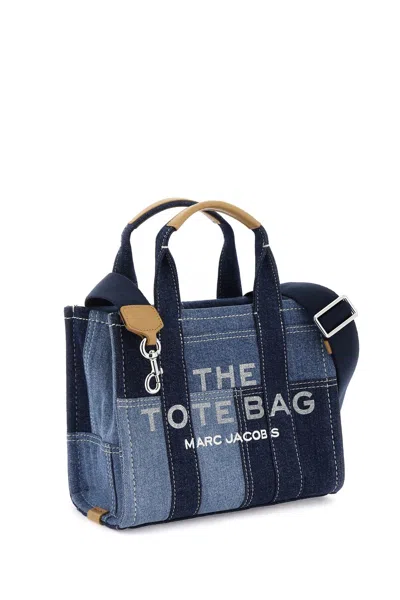Marc Jacobs The Denim Small Tote Bag In Blue Denim