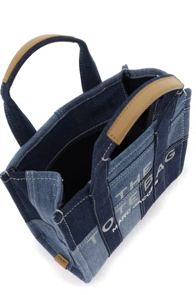 Marc Jacobs The Denim Small Tote Bag In Blue Denim