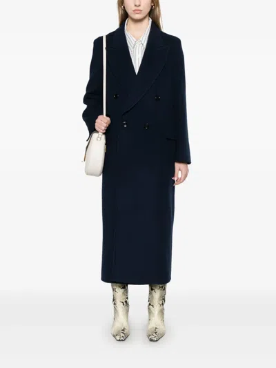 Max Mara Orma Double-breasted Wool And Cashmere Jacket In Blue