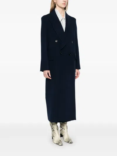 Max Mara Orma Double-breasted Wool And Cashmere Jacket In Blue
