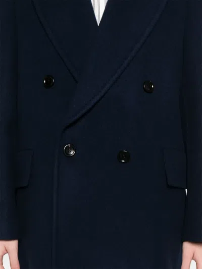 Max Mara Orma Double-breasted Wool And Cashmere Jacket In Blue