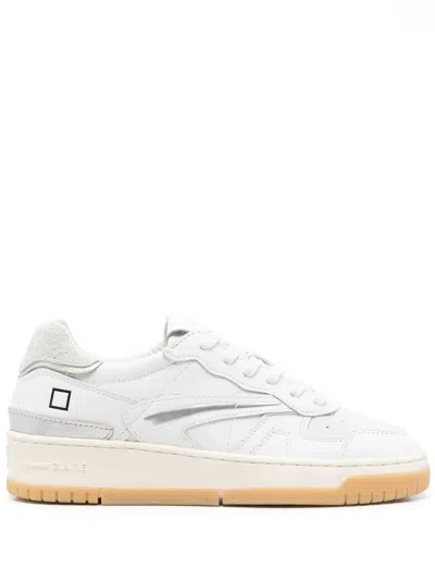 Date Torneo Pure Sneakers In White Leather In White
