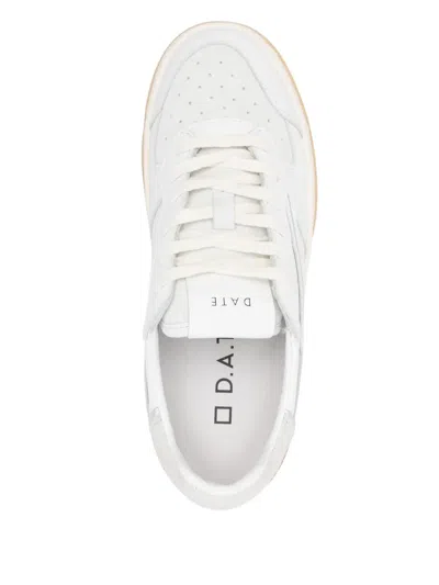 Date Torneo Pure Sneakers In White Leather In White