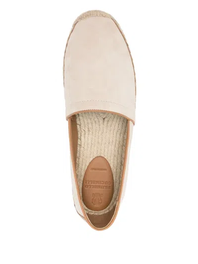 Brunello Cucinelli Suede Espadrilles In Multi