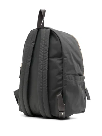 Agnès B. Logo Lettering Backpack In Grey