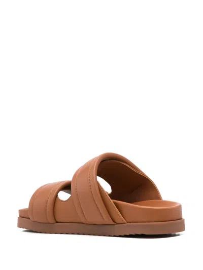 Patrizia Pepe Fly Slides In Brown