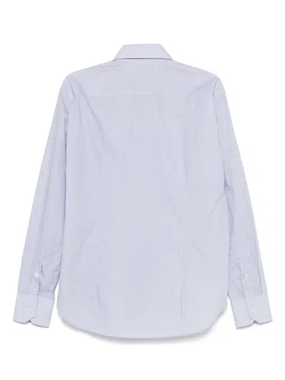 Billionaire Geometric-patterned Shirt In White