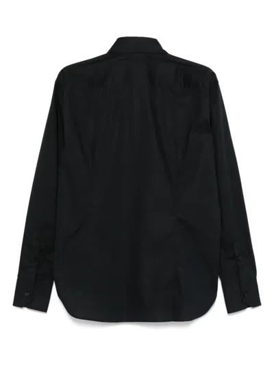 Billionaire Logo-embroidered Shirt In Black