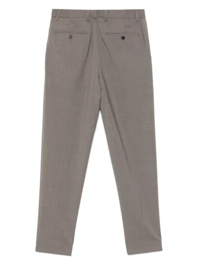 Theory Curtis Drawstring Trousers In Motion Wool In Grey