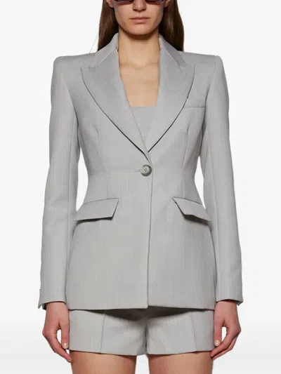 Alex Perry Wool-blend Blazer In Grey