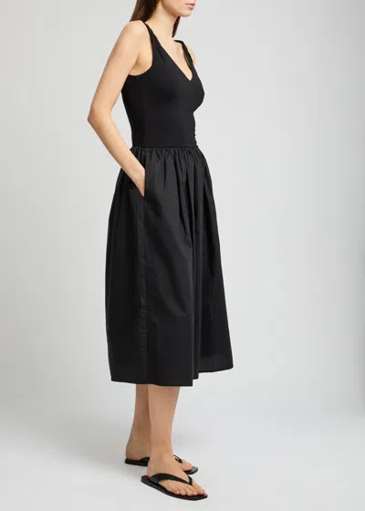 Rails Franca Sleeveless Drop-waist Midi Dress In Black