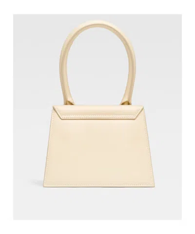 Jacquemus Le Chiquito Moyen Ivory Handbag In Nude