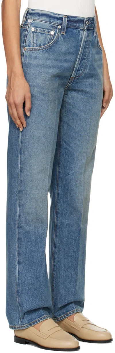 Citizen Of Humanity Mid-rise Slim-fit Jeans In Blue
